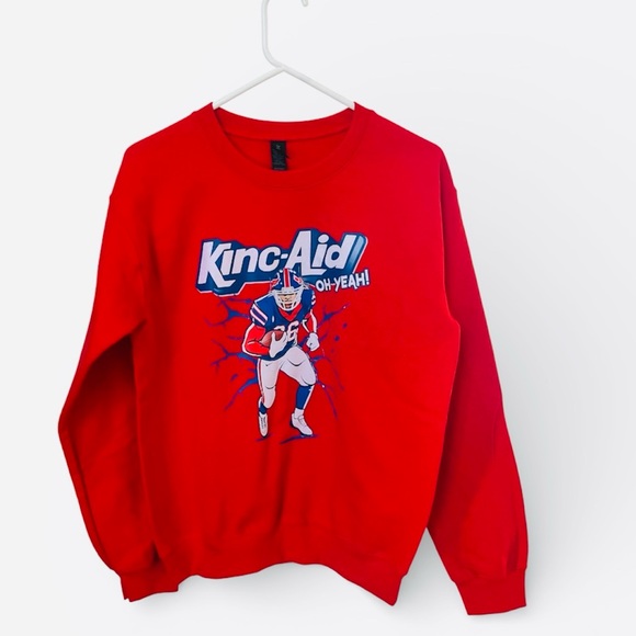 Tops - NWOT! Buffalo Bills Dalton Kincaid Crew Neck Red Sweatshirt Size Women’s S